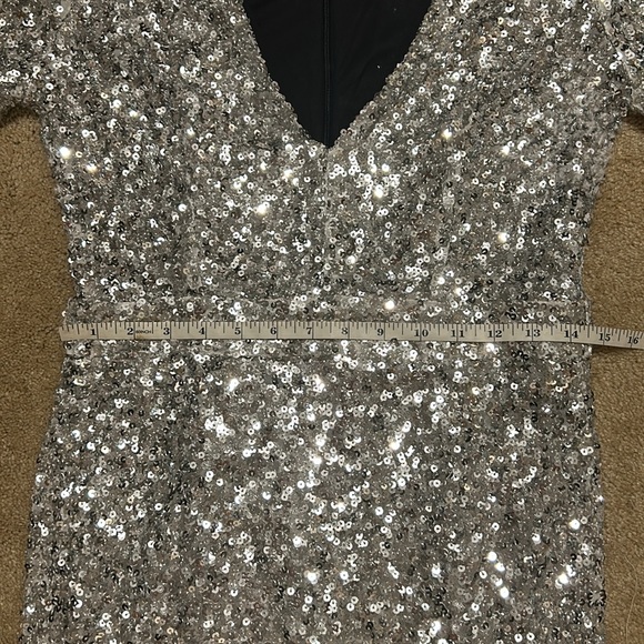 Lulus Silver Sequin Mini Dress - Picture 12 of 13